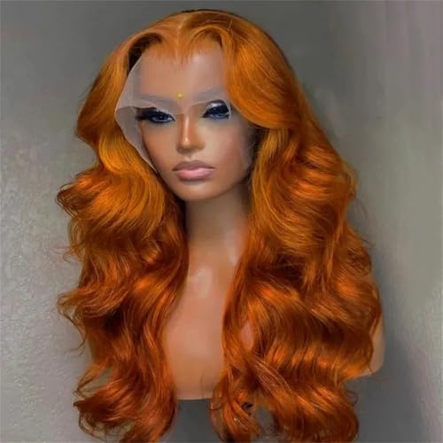 Frauen Schwarz Körper Welle Spitze Frontal Perücke 13 X 4 Hd Spitze Vorne Glueless Perücken Brasilianer Menschliches Haar Body Wave 30in#180 von Mnjyihy