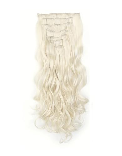 Frauen Synthetische 24 Zoll Haar Extensions 16 Clips 7 Teile/Satz Lange Gerade Gefälschte Haar Schwarz Braun Hitzebeständige Faser Haarteil 601 24inches von Mnjyihy