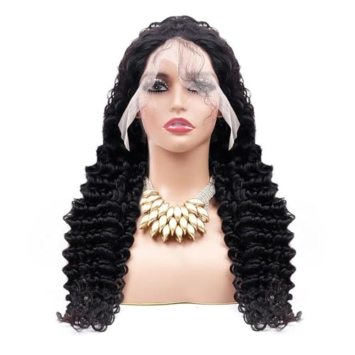 Frauen Tiefe Welle 13X6 HD Spitze Front Echthaar Perücken 13 * 4 HD Spitze Front Tiefe Welle Echthaar Perücken 13x4 Lace Wig 18inches#150% von Mnjyihy