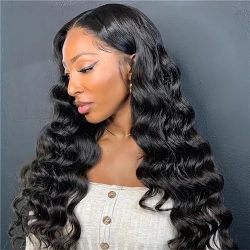 Lockige Echthaar Perücke Für Damen 406–813 Cm Wasserwellen Spitze Front Perücke 5 X 5 Tiefe Welle HD Spitze Frontal Perücke 5X5 HD Lace Wig 18inches#150% von Mnjyihy