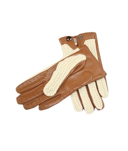 Mnjyihy Damen Handschuhe Aus Schaffell Leder Modisch Ohne Futter Dünner Abschnitt Reit Und Fahrhandschuhe Beige 8.5 von Mnjyihy