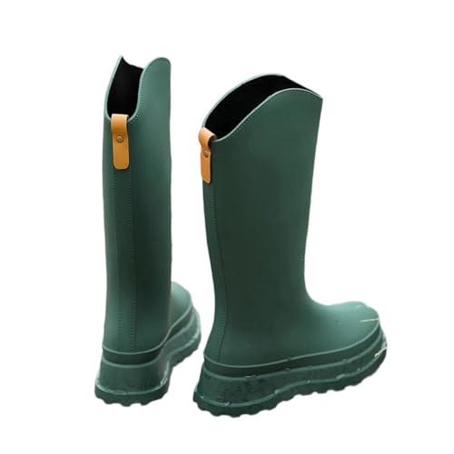 Mnjyihy Damen Regenschuhe Outdoor Wear Erwachsene Hohe Zylinder Wasserschuhe Dicke Sohle Wasserdicht Mit Bündchen Offen, En8, 42 EU Mnjyihy Damen Regenschuhe Outdoor Wear Erwachsene Hohe Zylinder Wasserschuhe Dicke Sohle Wasserdicht Mit Bündchen Offen, En8, 42 EU von Mnjyihy