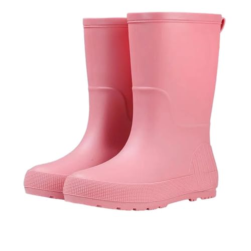 Mnjyihy Modischer Regenstiefel für Damen, vier Jahreszeiten, wasserdicht, rutschfest, verschleißfest, mittlere Wade, warme Schuhe, Pnnrk, 39.5 EU von Mnjyihy
