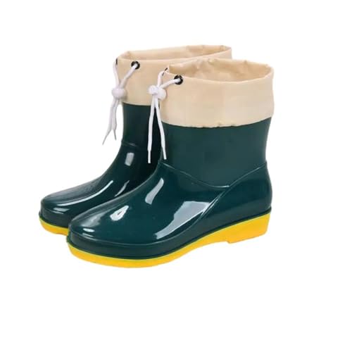 Mnjyihy Regenstiefel für Damen, niedrig geschnitten, rutschfest, modisch, Küche, Regenstiefel, kurz geschnitten, Wasserschuhe, En8, 41 EU von Mnjyihy