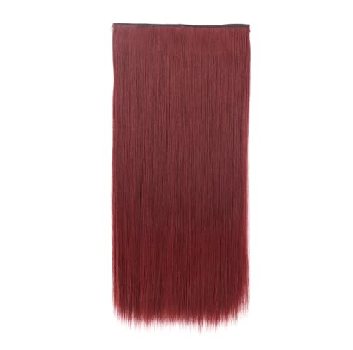 Synthetische 5 Clip In Haarverlängerung Für Frauen Natürliches Blond Braun Lange Gewellte Frisur Hitzebeständiges Haarteil 55–80 Cm Kunsthaar 118 22inches 55cm von Mnjyihy