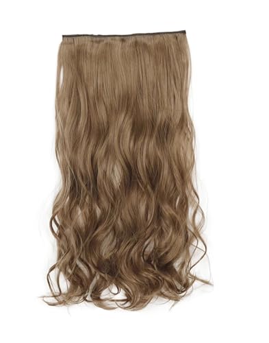 Synthetische 5 Clip In Haarverlängerung Für Frauen Natürliches Blond Braun Lange Gewellte Frisur Hitzebeständiges Haarteil 55–80 Cm Kunsthaar 12 24 22inches 55cm von Mnjyihy