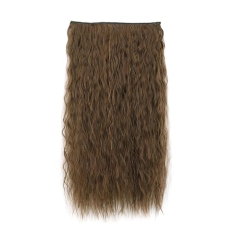 Synthetische 5 Clip In Haarverlängerung Für Frauen Natürliches Blond Braun Lange Gewellte Frisur Hitzebeständiges Haarteil 55–80 Cm Kunsthaar 2 302 32inches 80cm von Mnjyihy