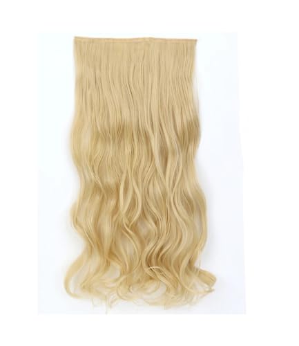 Synthetische 5 Clip In Haarverlängerung Für Frauen Natürliches Blond Braun Lange Gewellte Frisur Hitzebeständiges Haarteil 55–80 Cm Kunsthaar 22 613 32inches 80cm von Mnjyihy