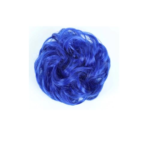 Synthetische Haarknoten Chignon Unordentlich Lockiges Haarband Elastische Scrunchy Falsche Haarteile Für Frauen Haarnadeln Schwarz Braun Verlängerung Perücke Q5-Blue Synthetische Haarknoten Chignon Unordentlich Lockiges Haarband Elastische Scrunchy Falsche Haarteile Für Frauen Haarnadeln Schwarz Braun Verlängerung Perücke Q5-Blue von Mnjyihy