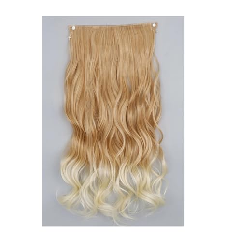 Synthetische Lange Gerade Frisuren Für Frauen 5 Clip In Haarverlängerungen Blond Braun 22 32 Zoll Hitzebeständiges Gefälschtes Haarteil SG88 27T613 22inches 55cm von Mnjyihy