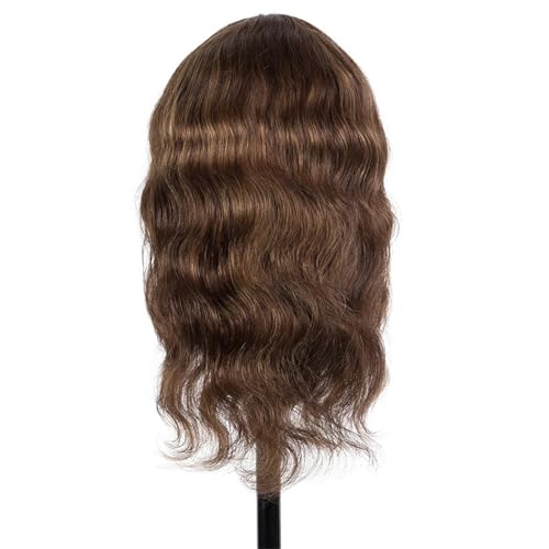 Wellenförmige Kurze Perücken Für Frauen Modische Kurze Perücken Aus Menschlichem Haar Mit Pony 180 24inches#P43027 von Mnjyihy