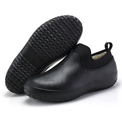 Mnplciea Gartenschuhe Herren Damen Wasserdicht Küchenschuhe rutschfeste Leichte Arbeitsschuhe Gartenclogs Gummischuh von Mnplciea