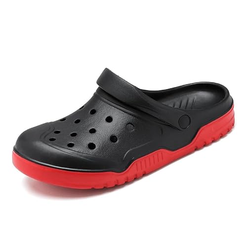Mnplciea Unisex Clogs rutschfest Pantoletten Sommer Hausschuhe Strand Sandalen Gartenschuhe mit Fußbett aus Weichem von Mnplciea