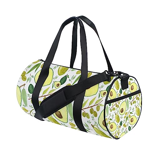 Avocado Tropische Obstsamen Sport Turnbeutel Damen Herren Reise Seesack Workout Taschen Übung Strand Yoga Wochenende Tanztasche, A028, L von Mnsruu