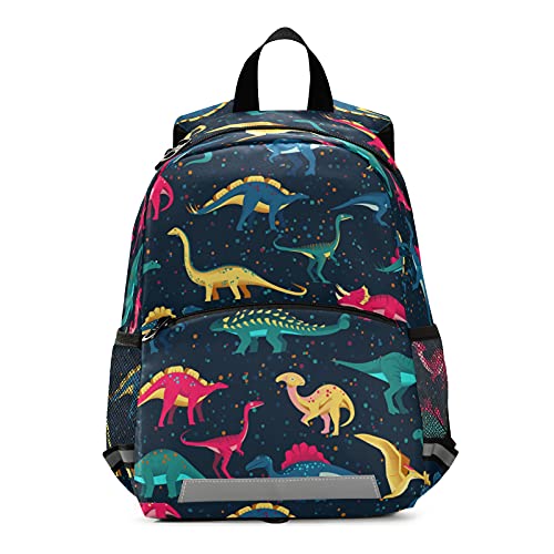 T-Rex Dinosaurier-Surfer-Rucksack für Kinder, Jungen, Mädchen, Alter 3–6 Jahre, Vorschul-Mini-Rucksack mit Leine, muster 2, Einheitsgröße von Mnsruu