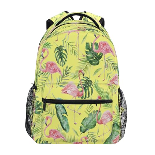 Eleganter Flamingo-Kinderrucksack für Jungen und Mädchen, Studentenrucksack, groß für Grundschule, Schultertasche, Büchertasche, Eleganter Flamingo, Einheitsgröße von Mnsruu