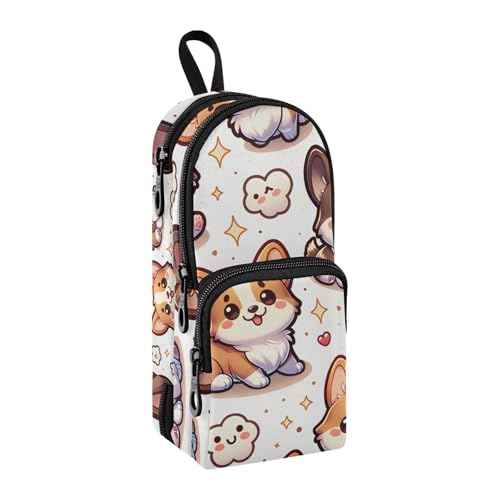 Federmäppchen mit Hundewolken, großes Fassungsvermögen, Stifttasche mit Fach, Schüler-Form, Schreibwaren-Organizer, Federmäppchen, Marker-Etui für Schule, Büro, Arbeit, Hundewolken, Einheitsgröße, Federmäppchen mit Hundewolken, großes Fassungsvermögen, Stifttasche mit Fach, Schüler-Form, Schreibwaren-Organizer, Federmäppchen, Marker-Etui für Schule, Büro, Arbeit, Hundewolken, Einheitsgröße, von Mnsruu