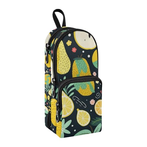 Federmäppchen mit abstrakten Früchten, großes Fassungsvermögen, Stifttasche mit Fach, Schüler-Form, Schreibwaren-Organizer, Federmäppchen, Marker-Etui für Schule, Büro, Arbeit, Abstrakte Früchte, von Mnsruu