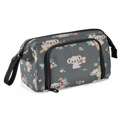 Federmäppchen mit großem Fassungsvermögen, niedliches Koala-Tasche, Stiftebox, Schreibwaren-Tasche, Make-up-Tasche, Büro-Organizer für Erwachsene, Süßer Koala, Einheitsgröße, modisch von Mnsruu