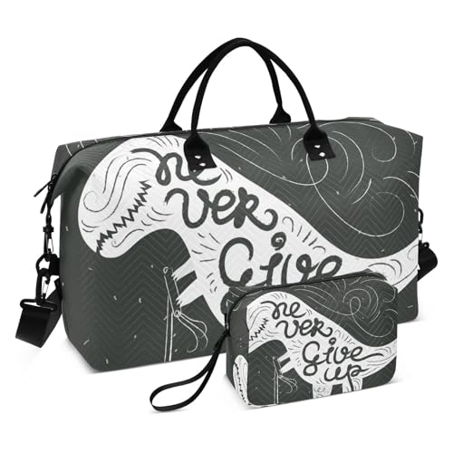 Große Reisetasche, niedlicher Dinosaurier-Wochenend-Reisetasche für Damen und Herren, Gepäcktasche mit Trolleyhülle, Flugzeug-Reiseutensilien zum Fliegen, #03, Einheitsgröße, modisch von Mnsruu