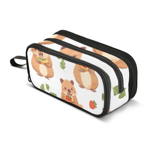 Großes Federmäppchen, niedlicher Präriehund, tragbar, Bürobedarf, Make-up-Tasche für Mittelschule, Studenten, Mädchen, Jungen, mehrfarbig, Einheitsgröße, Kosmetikkoffer von Mnsruu