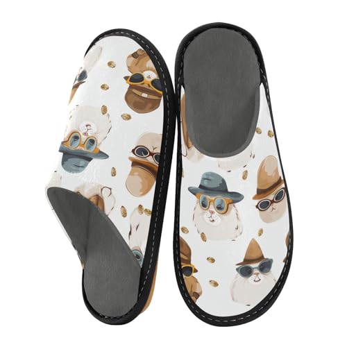Hausschuhe mit Sonnenbrille, für Damen und Herren, warme Hausschuhe, Hausschuhe, für drinnen und draußen, Mehrfarbig, 42/43 EU Hausschuhe mit Sonnenbrille, für Damen und Herren, warme Hausschuhe, Hausschuhe, für drinnen und draußen, Mehrfarbig, 42/43 EU von Mnsruu