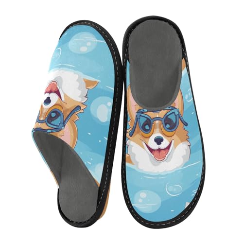 Hausschuhe mit Sonnenbrille, für Damen und Herren, warme Hausschuhe für drinnen und draußen, Mehrfarbig, 37.5/38 EU Hausschuhe mit Sonnenbrille, für Damen und Herren, warme Hausschuhe für drinnen und draußen, Mehrfarbig, 37.5/38 EU von Mnsruu