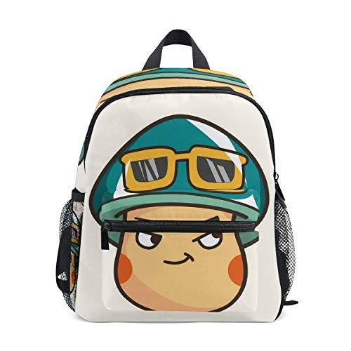 Kinder Rucksack Pilz Cartoon Thema Elemente Vektor Kindergarten Vorschule Tasche für Kleinkind Mädchen Jungen von Mnsruu