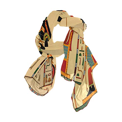 MNSRUU Schal mit antiker ägyptischer Kultur, Chiffon-Seide, lang MNSRUU Schal mit antiker ägyptischer Kultur, Chiffon-Seide, lang von Mnsruu