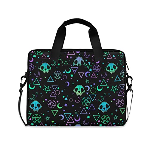 Magic Skulls Laptop-Tragetasche für Damen und Herren, Kuriertasche für 15, 15,6 und 16 Zoll Laptops von Mnsruu