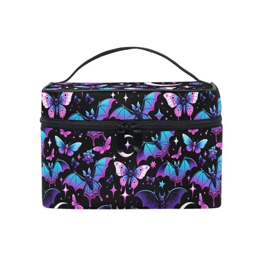 Make-up-Tasche, rosa Leopardenmuster, Reise-Make-up-Organizer, Kosmetikkoffer, Kulturbeutel für Mädchen und Damen, Schläger A8889, Einheitsgröße von Mnsruu