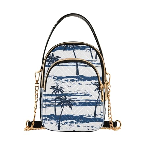 Mnsruu Aquarell-Palmen-Crossbody-Tasche für Damen, Crossbody-Tasche, Geldbörse, Handytasche, Reisekette, Geldbörsen, Schultertaschen, Aquarell Palme, Einheitsgröße Mnsruu Aquarell-Palmen-Crossbody-Tasche für Damen, Crossbody-Tasche, Geldbörse, Handytasche, Reisekette, Geldbörsen, Schultertaschen, Aquarell Palme, Einheitsgröße von Mnsruu