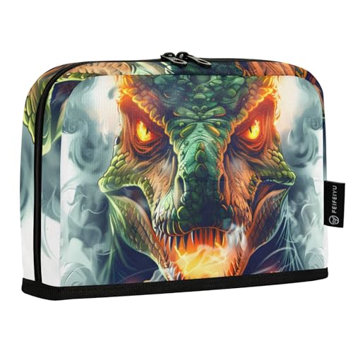 Mnsruu Dinosaurier-Federmäppchen, großes Fassungsvermögen, Stifttasche für Jungen und Mädchen, mehrschichtiges Stifteetui, Stifthalter, Schreibwaren-Organizer für Schule, Büro, Arbeit von Mnsruu