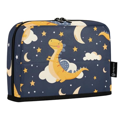 Mnsruu Dinosaurier-Federmäppchen, großes Fassungsvermögen, Stifttasche für Jungen und Mädchen, mehrschichtiges Stifteetui, Stifthalter, Schreibwaren-Organizer für Schule, Büro, Arbeit von Mnsruu