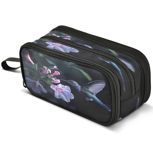 Mnsruu Dragon Federmäppchen, bunt, großes Fassungsvermögen, Stifteetui mit 3 Fächern, Stifthalter, Organizer, Schreibwaren-Tasche, B105, Kinderrucksack von Mnsruu