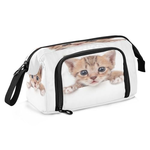 Mnsruu Federmäppchen für Babys, Katzen, großes Fassungsvermögen, Schreibwaren-Tasche für Büro, Schule, mehrfarbig, Schulranzen von Mnsruu