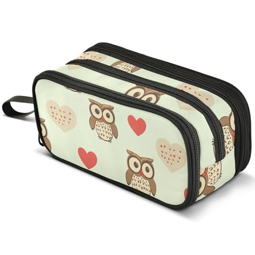 Mnsruu Federmäppchen mit Totenkopf-Motiv und roten Rosen, großes Fassungsvermögen, Federmäppchen mit 3 Fächern, Stifthalter, Organizer, Schreibwaren-Tasche, B424, Kinderrucksack von Mnsruu