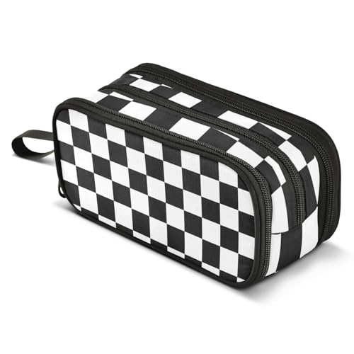 Mnsruu Federmäppchen mit großem Fassungsvermögen, Keksschleife, Weihnachten, Stifteetui, 3 Fächer, tragbarer Aufbewahrungs-Organizer für Teenager, Mädchen, Jungen, Schule, Büro von Mnsruu