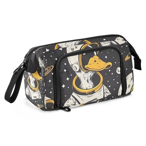 Mnsruu Federmäppchen mit großem Fassungsvermögen, niedliche Astronautenente, Stiftetasche, Schreibwaren-Tasche, Schule, Uni, Büro, Organizer für Teenager, Erwachsene, Studenten, Niedliche von Mnsruu