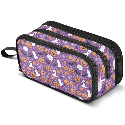 Mnsruu Federmäppchen mit niedlichem Pandas-Aquarell-Design, großes Fassungsvermögen, Stifteetui mit 3 Fächern, Stifthalter, Organizer, Schreibwaren-Tasche, B535, Kinderrucksack von Mnsruu