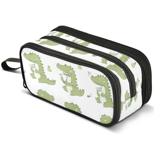 Mnsruu Nahtloses Federmäppchen mit großem Fassungsvermögen, Federmäppchen mit 3 Fächern, Stifthalter, Organizer, Schreibwaren-Tasche, B211, Kinderrucksack von Mnsruu