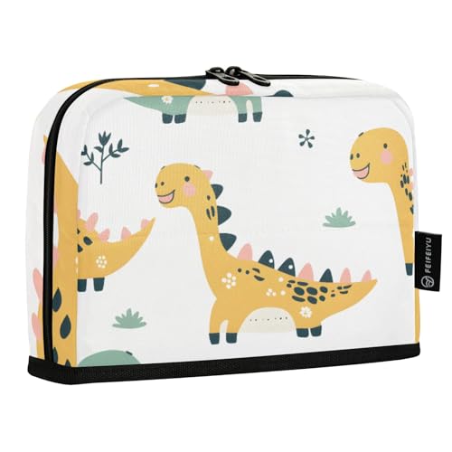 Mnsruu Niedliches Dinosaurier-Federmäppchen, großes Fassungsvermögen, Stifttasche für Jungen und Mädchen, mehrschichtiges Stifteetui, Stifthalter, Schreibwaren-Organizer für Schule, Büro, Arbeit von Mnsruu