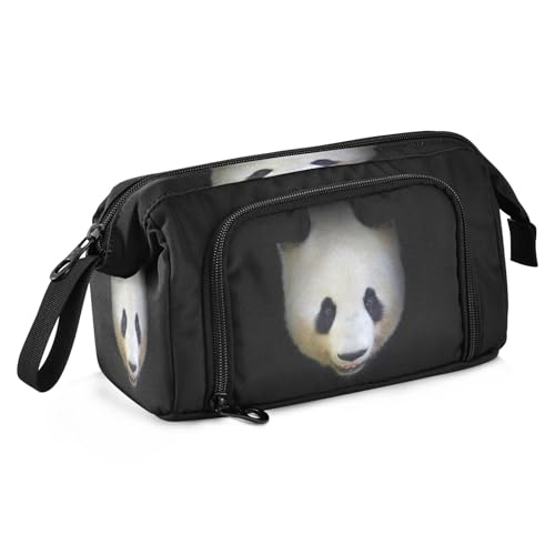 Mnsruu Niedliches riesiges Pandabär-Federmäppchen, großes Fassungsvermögen, Federmäppchen, Schreibwaren-Tasche für Büro, Schule, mehrfarbig, Schulranzen von Mnsruu