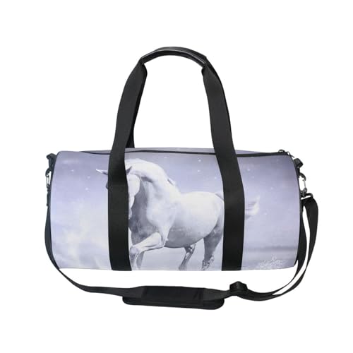 Mnsruu Sporttasche mit Schultergurt für Damen und Herren, B-Duffle-Tasche, Reisetraining, Workout-Tasche mit Schuhfach für Übernachtung, Wochenende, #01, Einheitsgröße, modisch von Mnsruu