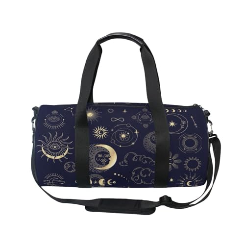 Mnsruu Sporttasche mit Schultergurt für Damen und Herren, Mystic Esoteric Magic Duffle-Tasche, Reisetraining, Workout-Tasche mit Schuhfach für Übernachtung, Wochenende, #01, Einheitsgröße, modisch von Mnsruu