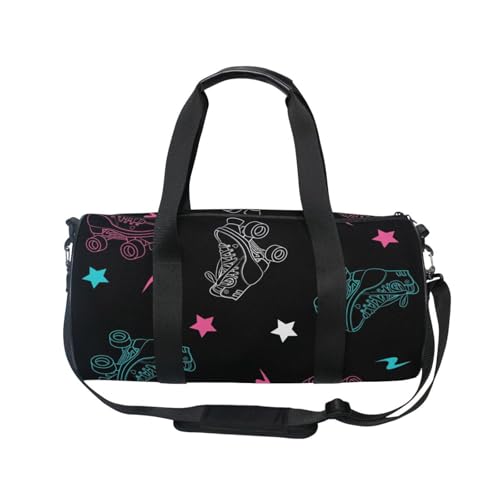 Mnsruu Sporttasche mit Schultergurt für Damen und Herren, Rollschuh mit Donnerduffle-Tasche, Reisetraining, Workout-Tasche mit Schuhfach für Übernachtung, Wochenende, #01, Einheitsgröße, modisch von Mnsruu