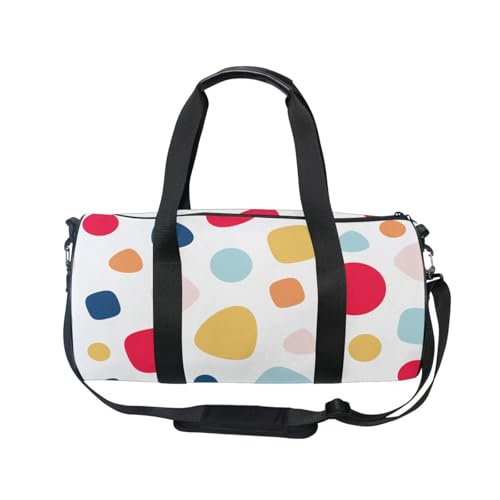 Mnsruu Sporttasche mit Schultergurt für Damen und Herren, abstraktes Mosaik, moderne Reisetasche, Training, Workout-Tasche mit Schuhfach für Übernachtung, Wochenende, #01, Einheitsgröße, modisch von Mnsruu