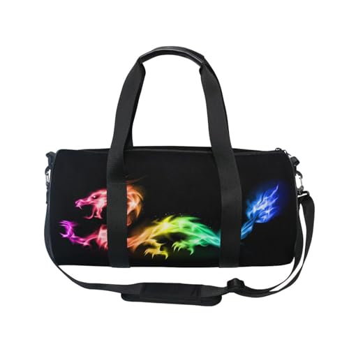 Mnsruu Sporttasche mit Schultergurt für Damen und Herren, magischer Drachen-Duffle-Tasche, Reisetraining, Workout-Tasche mit Schuhfach für Übernachtung, Wochenende, #01, Einheitsgröße, modisch Mnsruu Sporttasche mit Schultergurt für Damen und Herren, magischer Drachen-Duffle-Tasche, Reisetraining, Workout-Tasche mit Schuhfach für Übernachtung, Wochenende, #01, Einheitsgröße, modisch von Mnsruu
