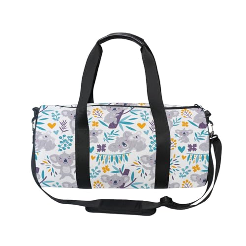 Mnsruu Sporttasche mit Schultergurt für Damen und Herren, niedlicher Baby-Koala-Seesack, Reisetraining, Workout-Tasche mit Schuhfach für Übernachtung, Wochenende, #01, Einheitsgröße, modisch von Mnsruu
