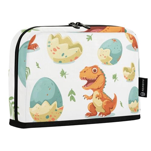 Mnsruu Stehendes Federmäppchen mit Dinosaurier-Motiv, großes Fassungsvermögen, Stifttasche für Jungen und Mädchen, mehrschichtiges Stifteetui, Stifthalter, Schreibwaren-Organizer für Schule, Büro von Mnsruu